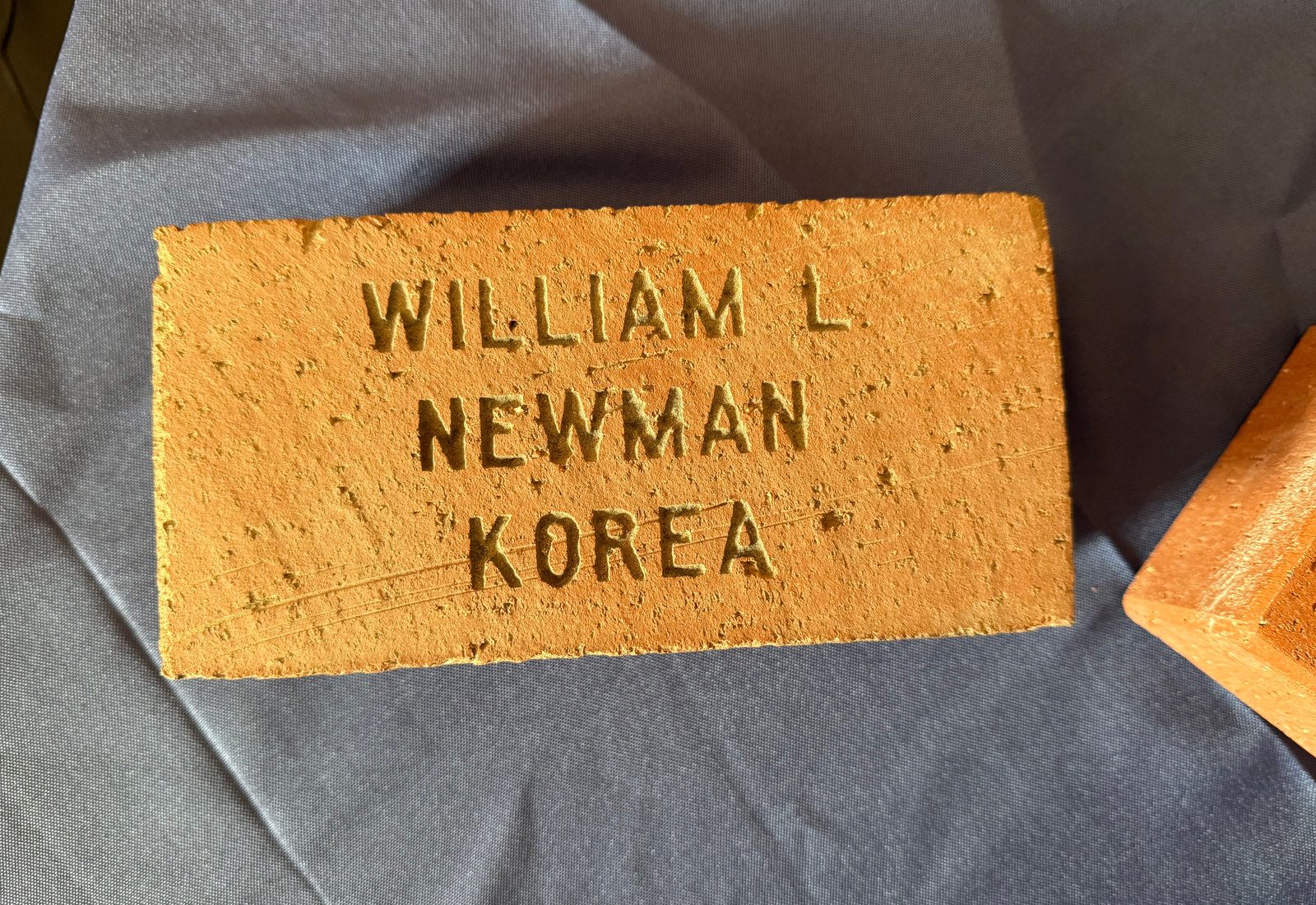 Engraved legacy brick